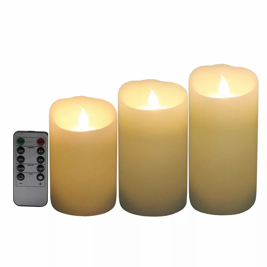 Candles * | Sonoma Goods For Life Led Candle 3-Piece Set