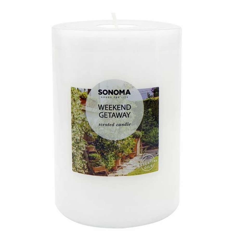 Candles * | Sonoma Goods For Life 3 X 4 Weekend Getaway Pillar Candle