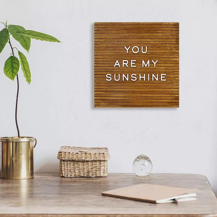 Wall Decor * | Sonoma Goods For Life 12 X 12 Brown Frameless Letterboard