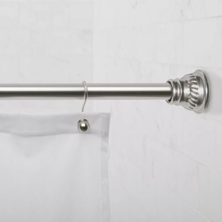 Bathroom * | Sonoma Goods For Life Aegean Aluminum Finial Shower Tension Rod