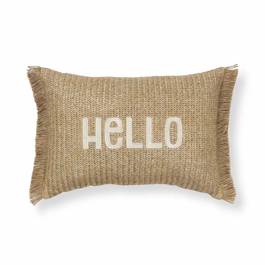 Chair Pads * | Sonoma Goods For Life Hello Outdoor Pillow