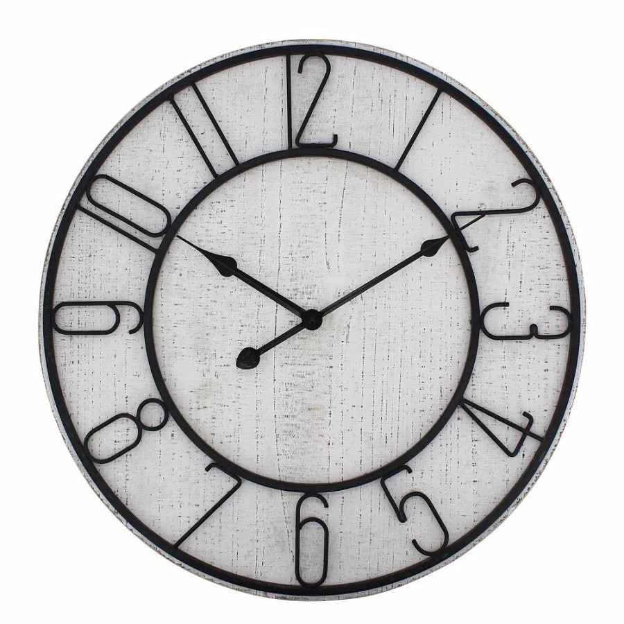 Wall Decor * | Sonoma Goods For Life Whitewash Wall Clock