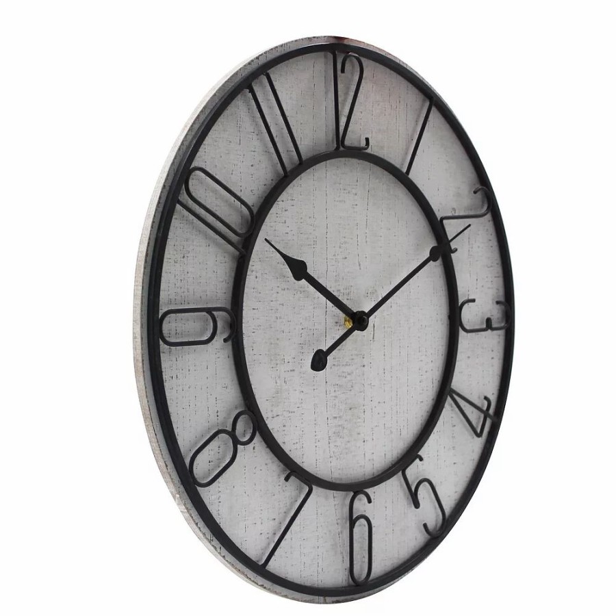 Wall Decor * | Sonoma Goods For Life Whitewash Wall Clock