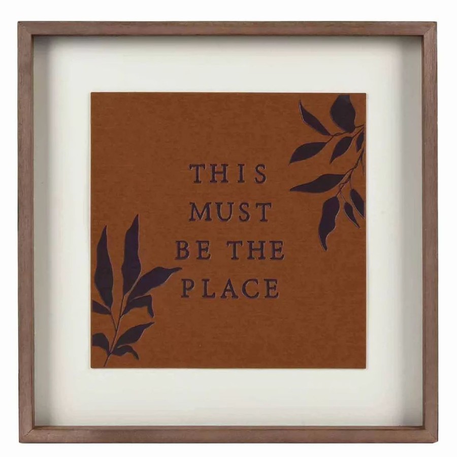 Wall Decor * | Sonoma Goods For Life "This Must Be The Place" Wall Art