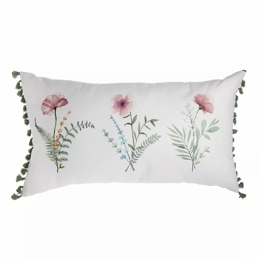 Chair Pads * | Sonoma Goods For Life White Spring Floral Trio Pillow