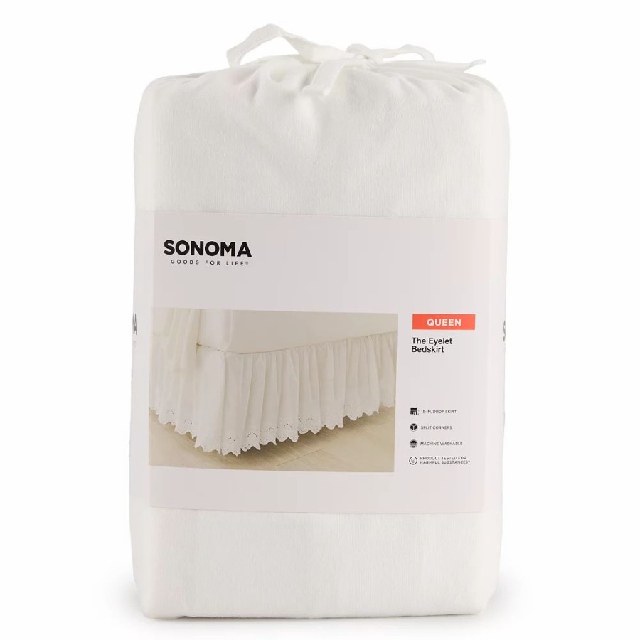 Bedding * | Sonoma Goods For Life Eyelet Bedskirt