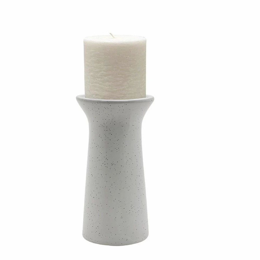 Candles * | Sonoma Goods For Life Large Speckled Pillar Candle Holder Table Decor