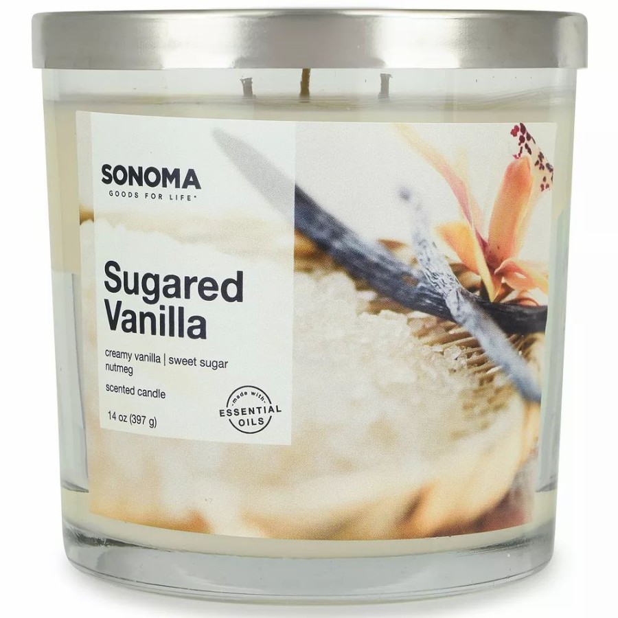 Candles * | Sonoma Goods For Life Sugared Vanilla 14-Oz. Candle Jar