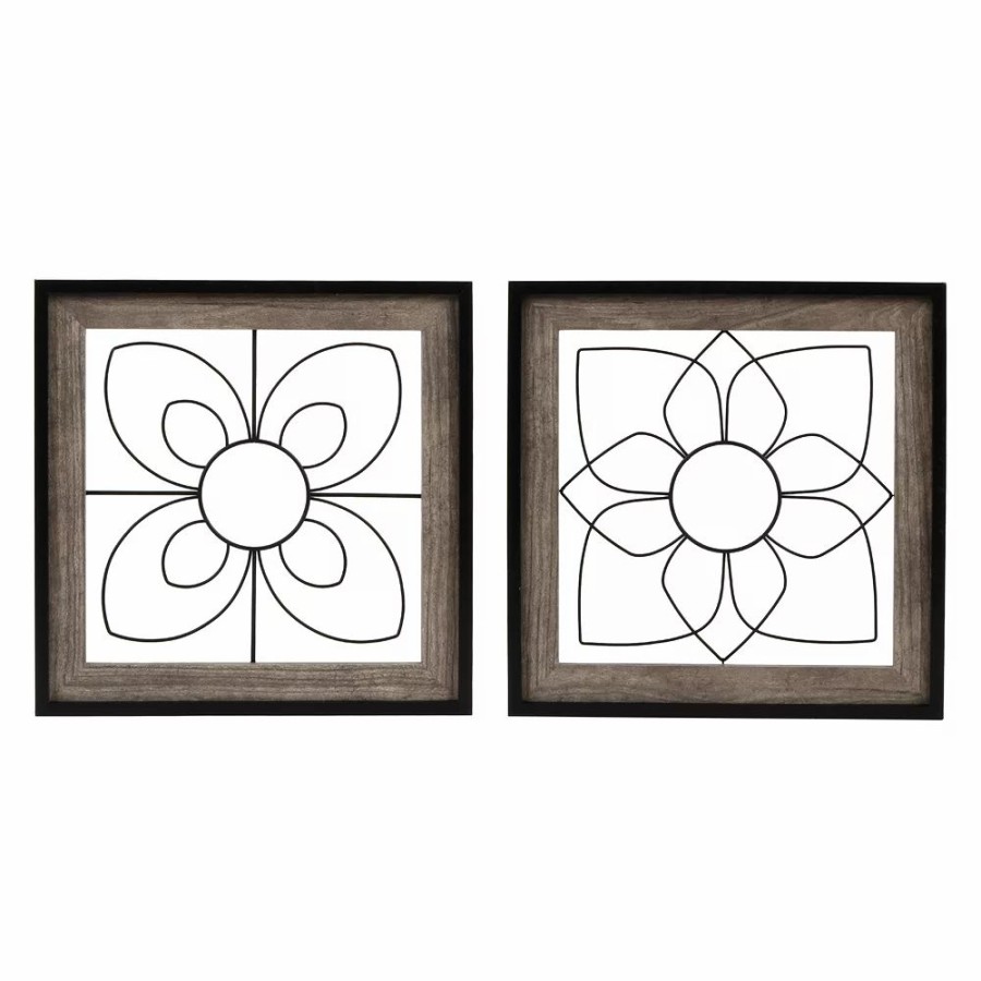 Wall Decor * | Sonoma Goods For Life Flower Gate Wall Decor 2-Piece Set