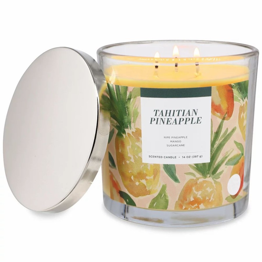 Candles * | Sonoma Goods For Life Tahitian Pineapple 14-Oz. Candle Jar