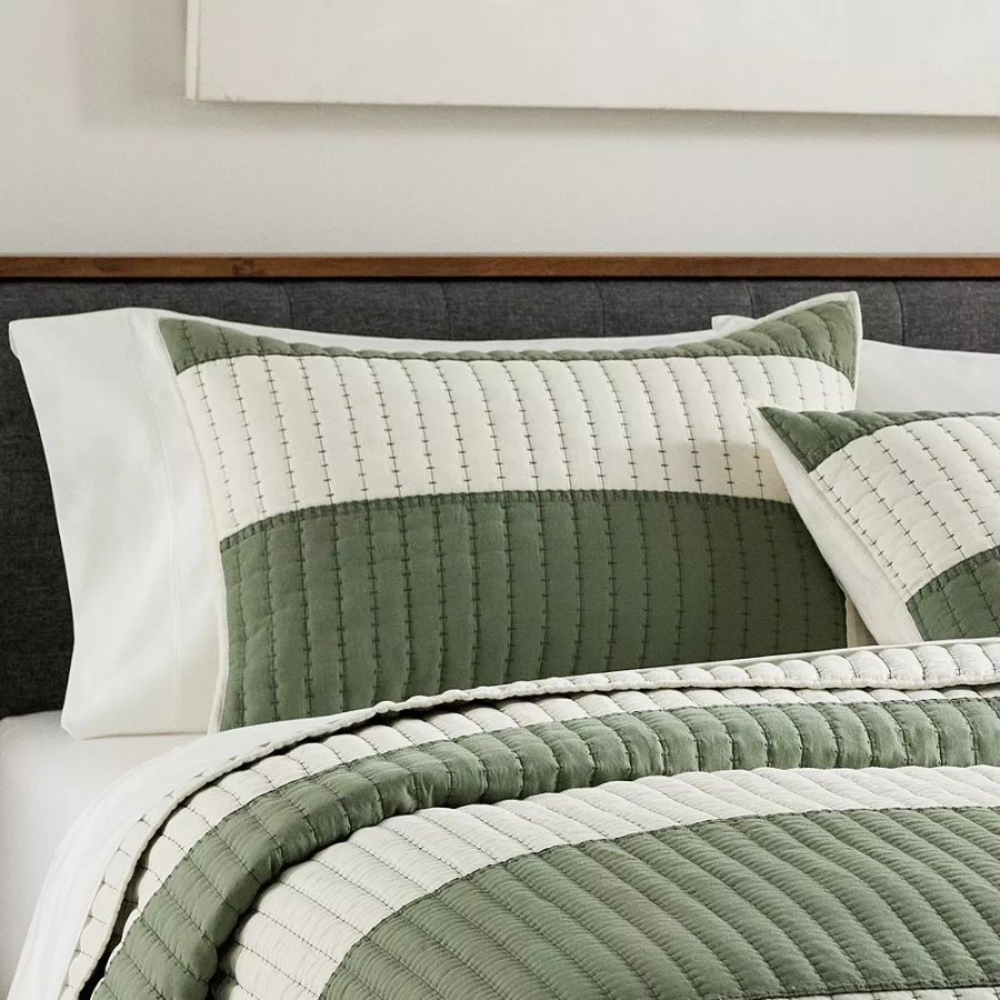 Bedding * | Sonoma Goods For Life New Traditions Sunbury Stripe Quilt Or Sham