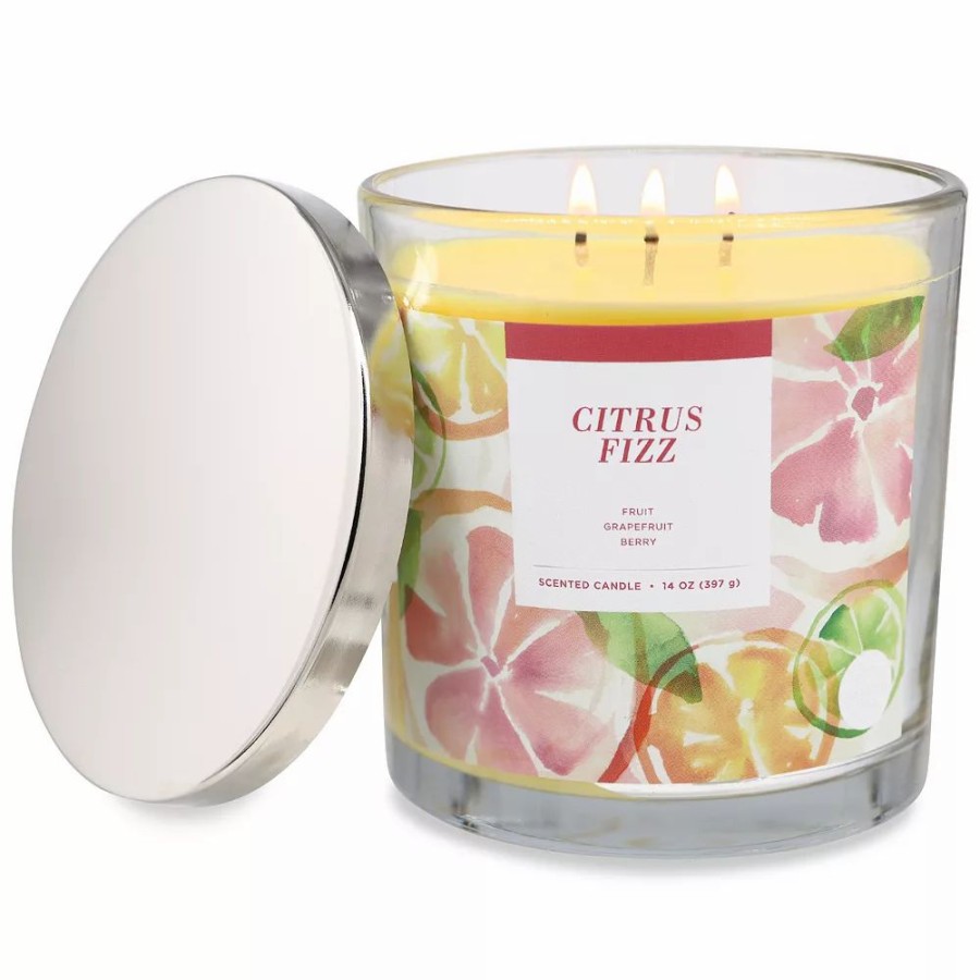 Candles * | Sonoma Goods For Life Citrus Fizz 14-Oz. Candle Jar