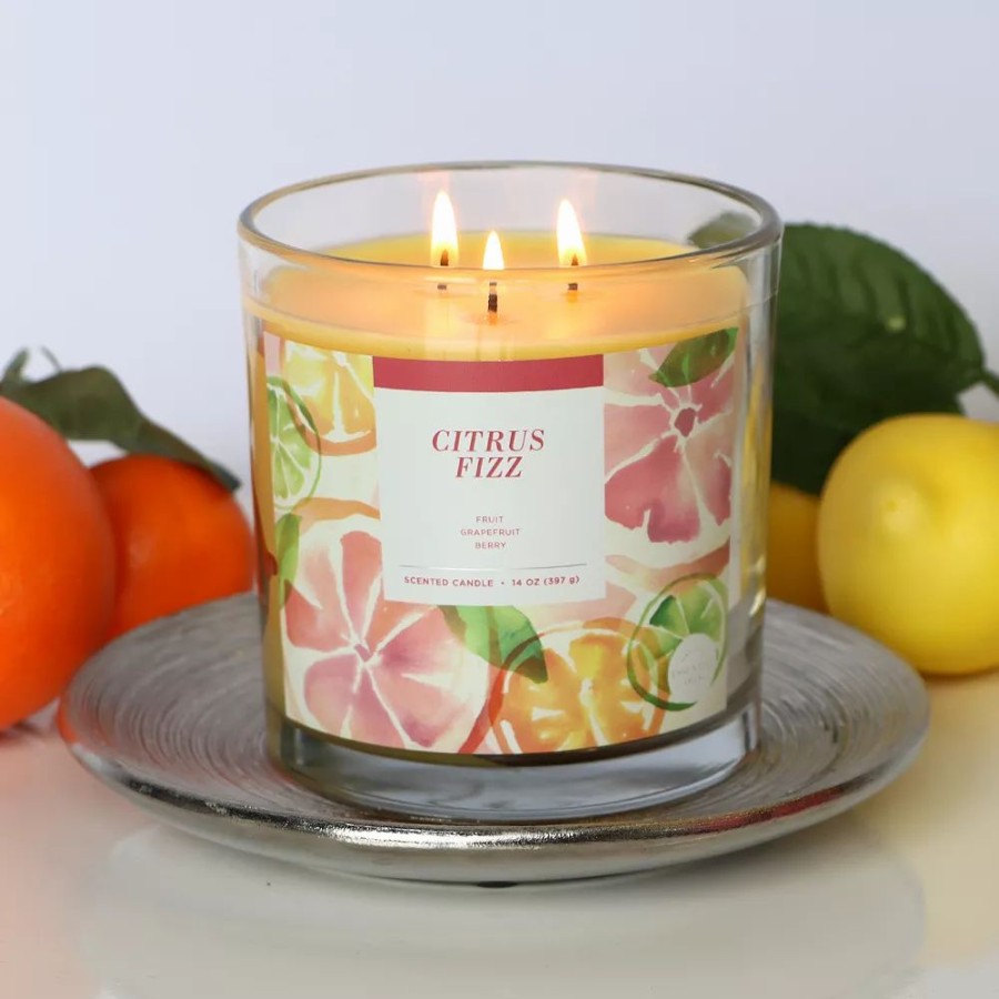 Candles * | Sonoma Goods For Life Citrus Fizz 14-Oz. Candle Jar