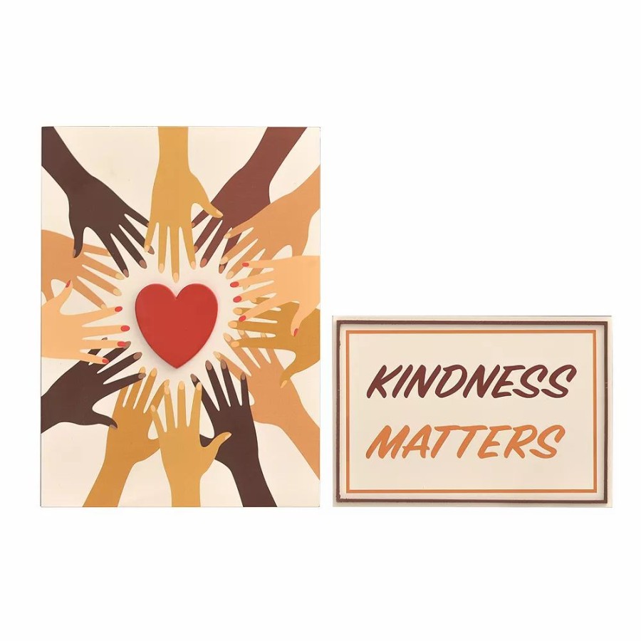 Wall Decor * | Sonoma Goods For Life Kindness Matters Caption Box 2-Pack Set