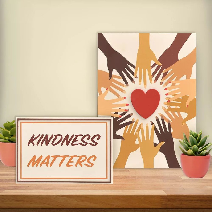 Wall Decor * | Sonoma Goods For Life Kindness Matters Caption Box 2-Pack Set