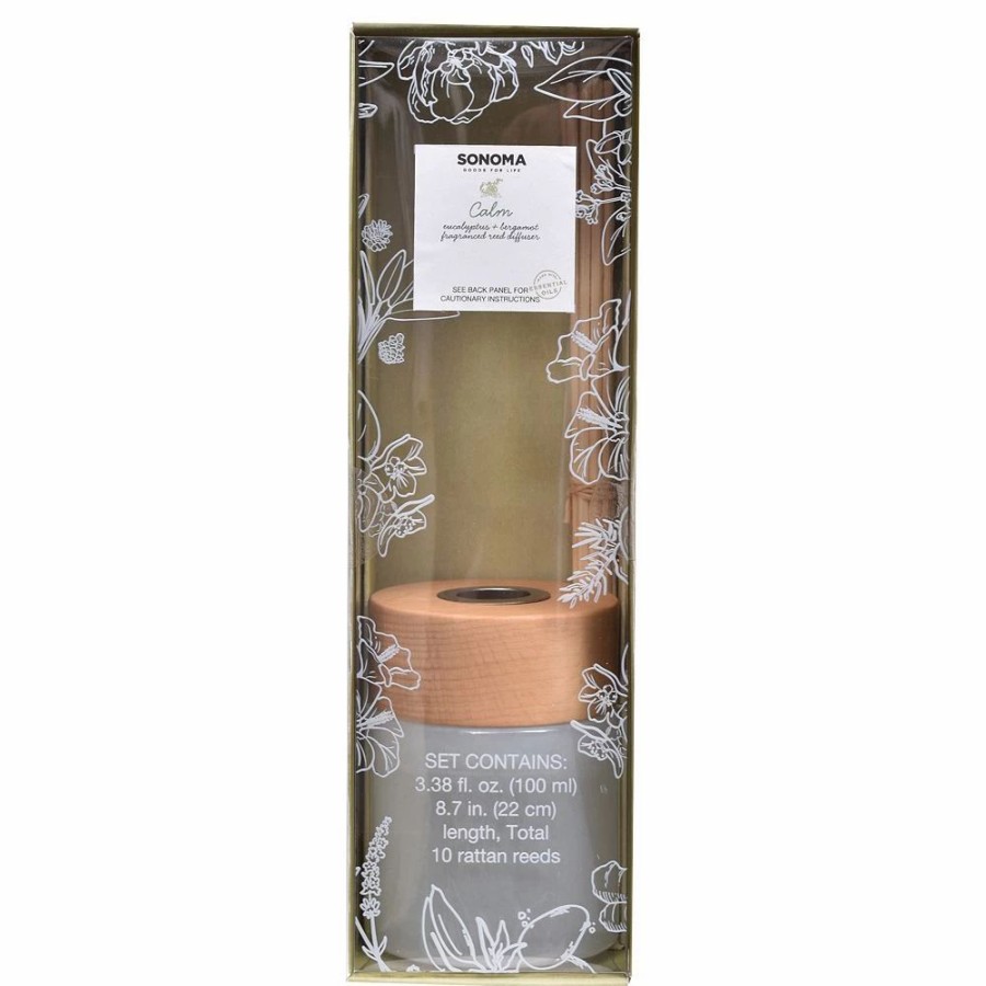 Candles * | Sonoma Goods For Life Spa Calm Eucalyptus & Bergamot Reed Diffuser