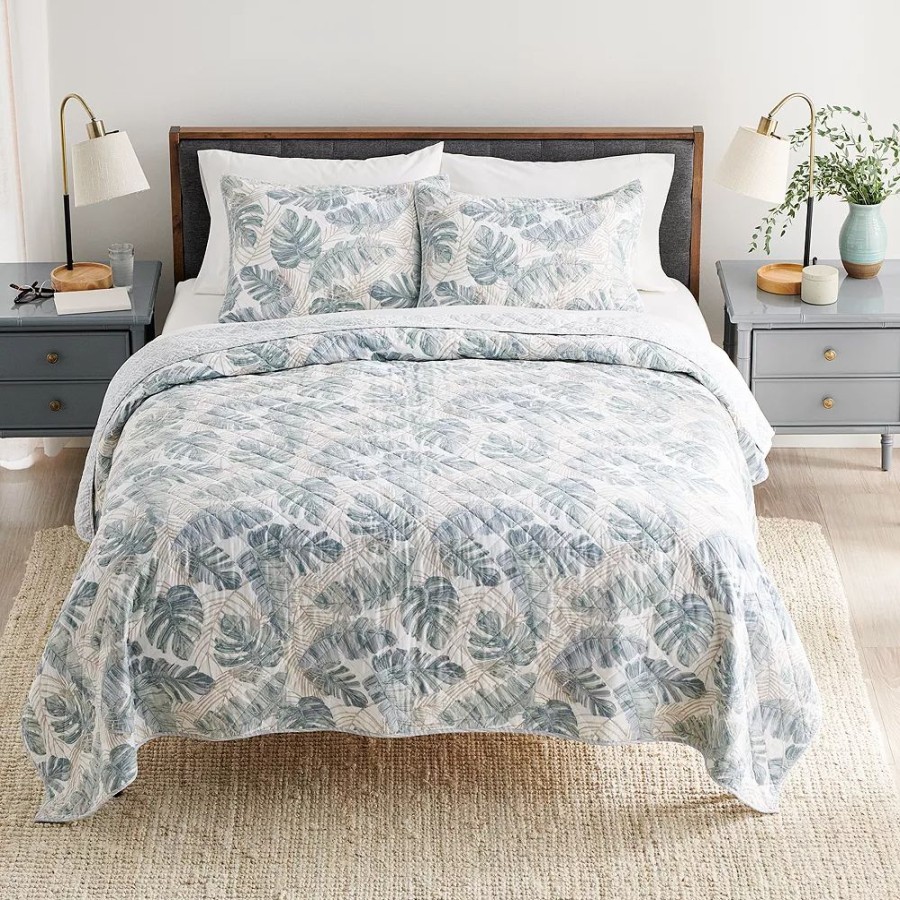 Bedding * | Sonoma Goods For Life Tropical Foliage Quilt Set