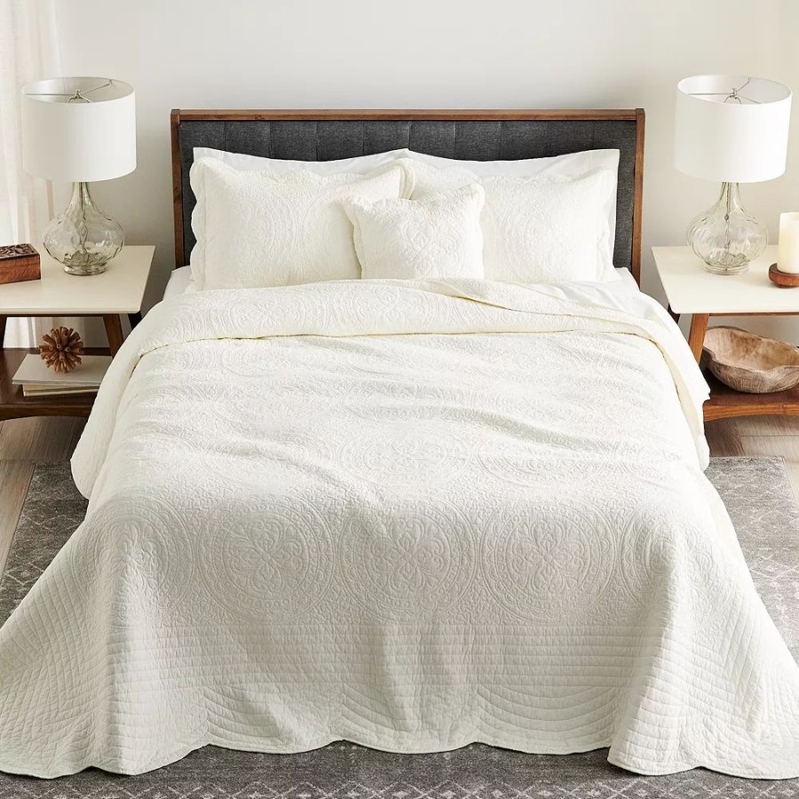 Bedding * | Sonoma Goods For Life Heritage Solid Bedspread Or Sham