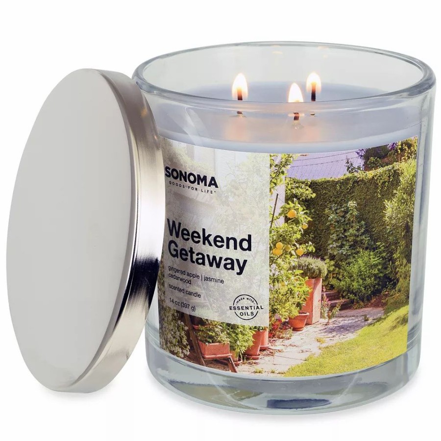 Candles * | Sonoma Goods For Life Weekend Getaway 14-Oz. 3-Wick Candle Jar