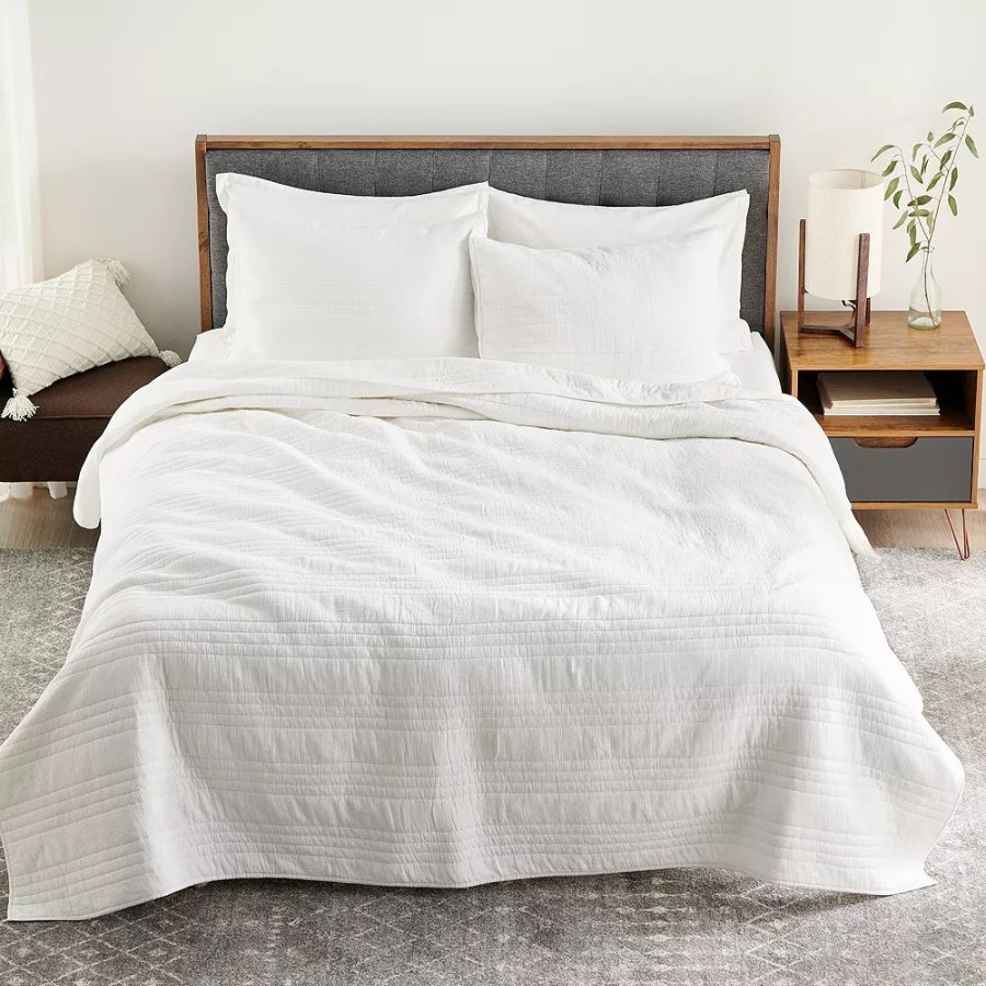 Bedding * | Sonoma Goods For Life New Traditions Solid Gauze Quilt Or Sham