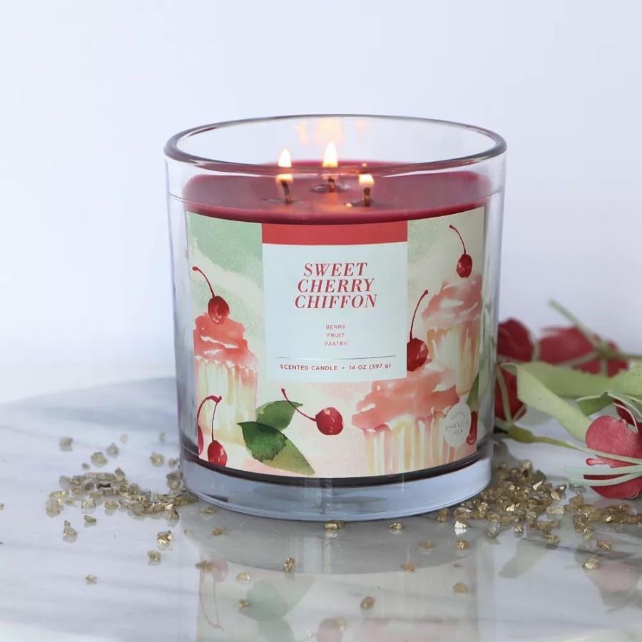 Candles * | Sonoma Goods For Life Sweet Cherry Chiffon 14-Oz. Candle Jar