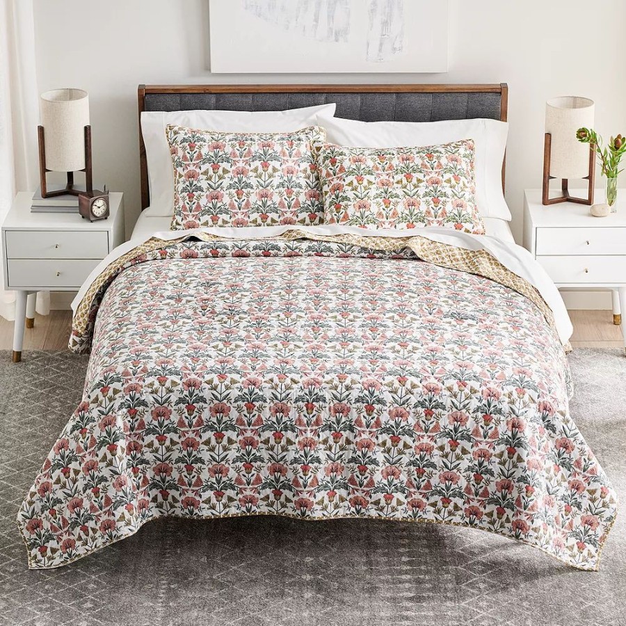 Bedding * | Sonoma Goods For Life Heritage Folklore Floral Printed Quilt Or Sham