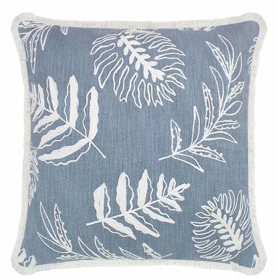 Chair Pads * | Sonoma Goods For Life Blue Palm Ultimate Feather Fill Throw Pillow