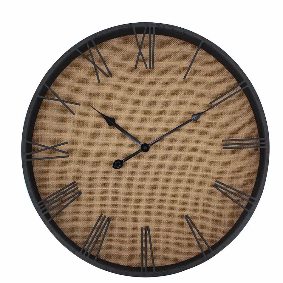 Wall Decor * | Sonoma Goods For Life Linen Back Wall Clock