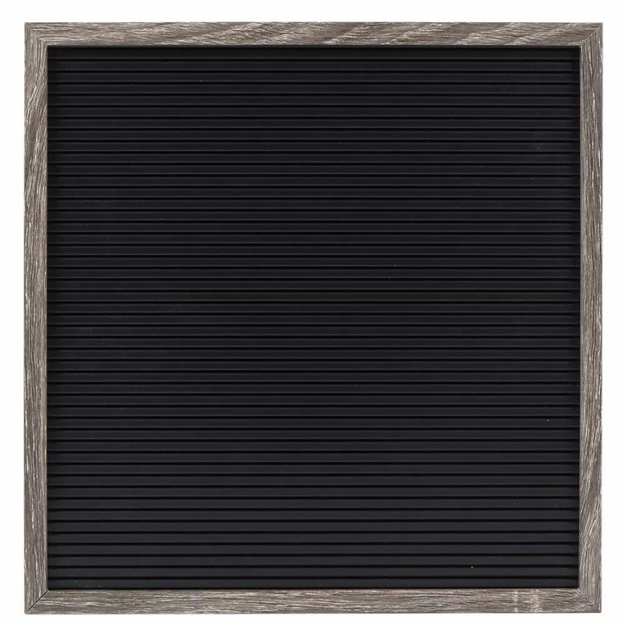 Wall Decor * | Sonoma Goods For Life 12 X 12 Letterboard Black Slats With Gray Frame