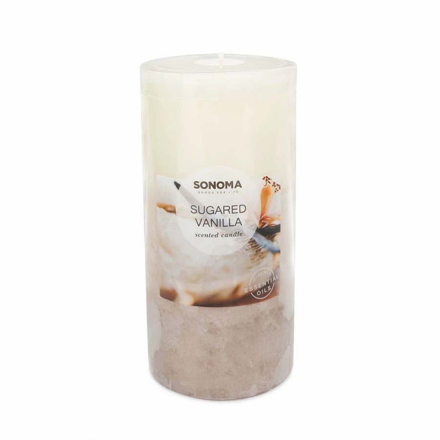 Candles * | Sonoma Goods For Life Sugared Vanilla 3 X 6 Pillar Candle