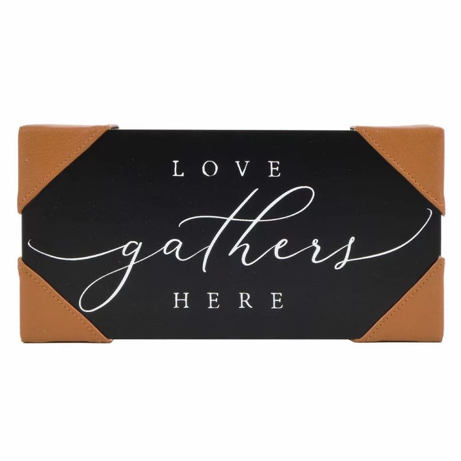 Wall Decor * | Sonoma Goods For Life Love Gathers Here Caption Box