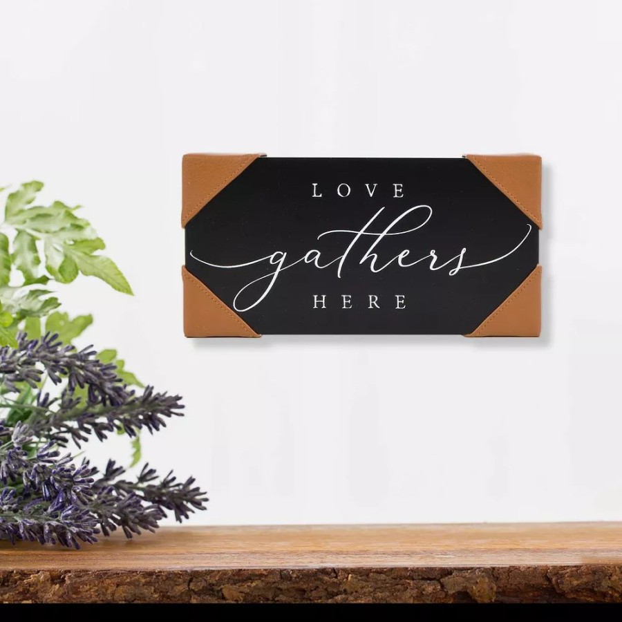 Wall Decor * | Sonoma Goods For Life Love Gathers Here Caption Box