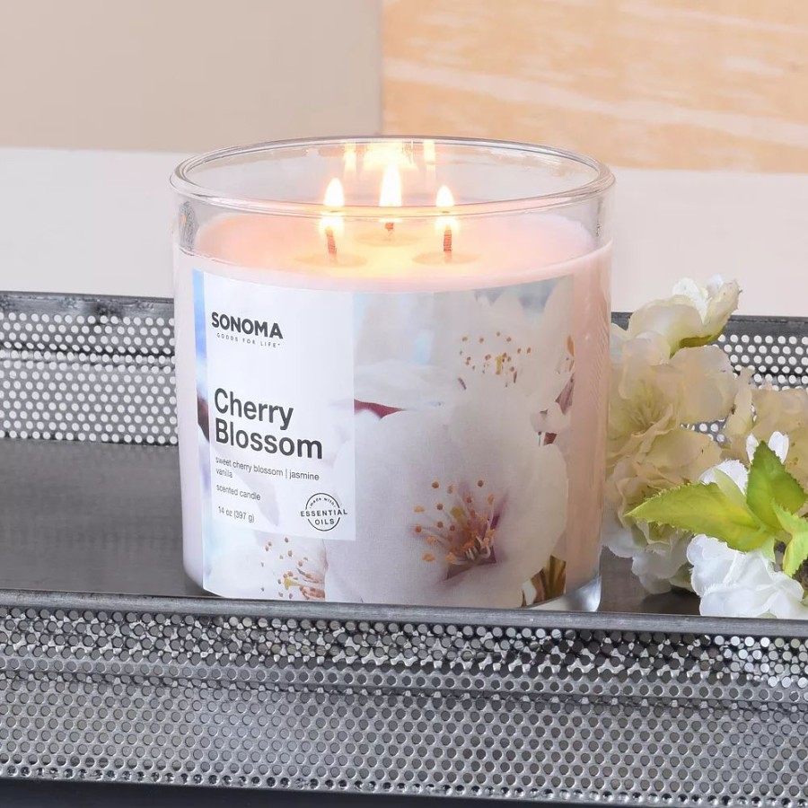 Candles * | Sonoma Goods For Life Cherry Blossom 14-Oz. Candle Jar