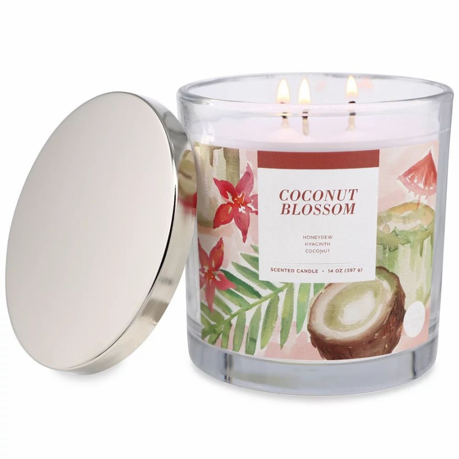 Candles * | Sonoma Goods For Life Coconut Blossom 14-Oz. Candle Jar