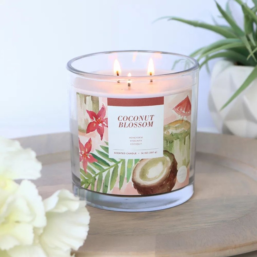 Candles * | Sonoma Goods For Life Coconut Blossom 14-Oz. Candle Jar