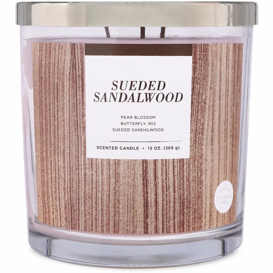 Candles * | Sonoma Goods For Life 13-Oz. Sueded Sandalwood Candle Jar