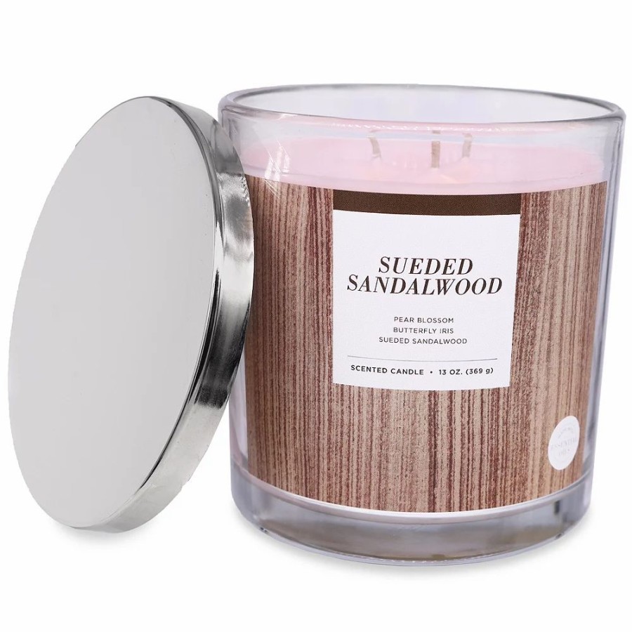 Candles * | Sonoma Goods For Life 13-Oz. Sueded Sandalwood Candle Jar