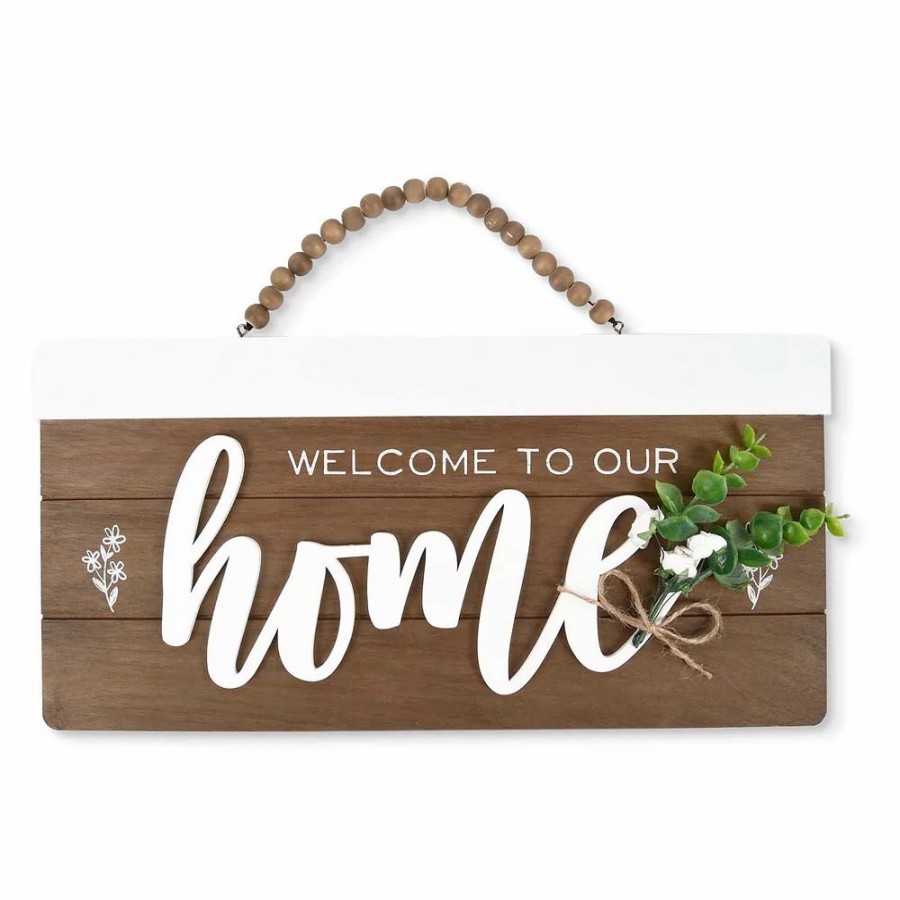 Wall Decor * | Sonoma Goods For Life Welcome Home Beaded Wall Decor