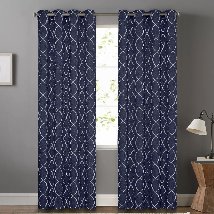 Window Treatments * | Sonoma Goods For Life 2-Pack Embroidered Dynasty Blackout Curtain