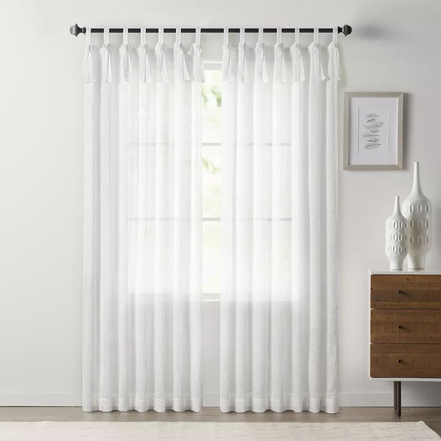 Window Treatments * | Sonoma Goods For Life Textured Sheer Window Curtain