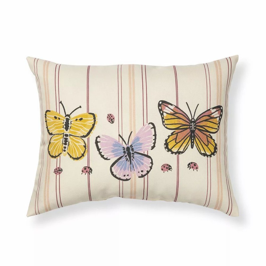 Chair Pads * | Sonoma Goods For Life Butterflies 12 X 17 Outdoor Throw Pillow