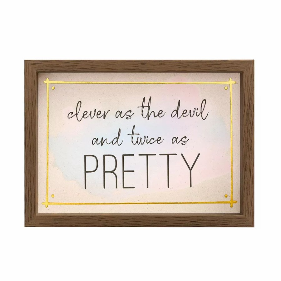 Wall Decor * | Sonoma Goods For Life Twice As Pretty Caption Art Box