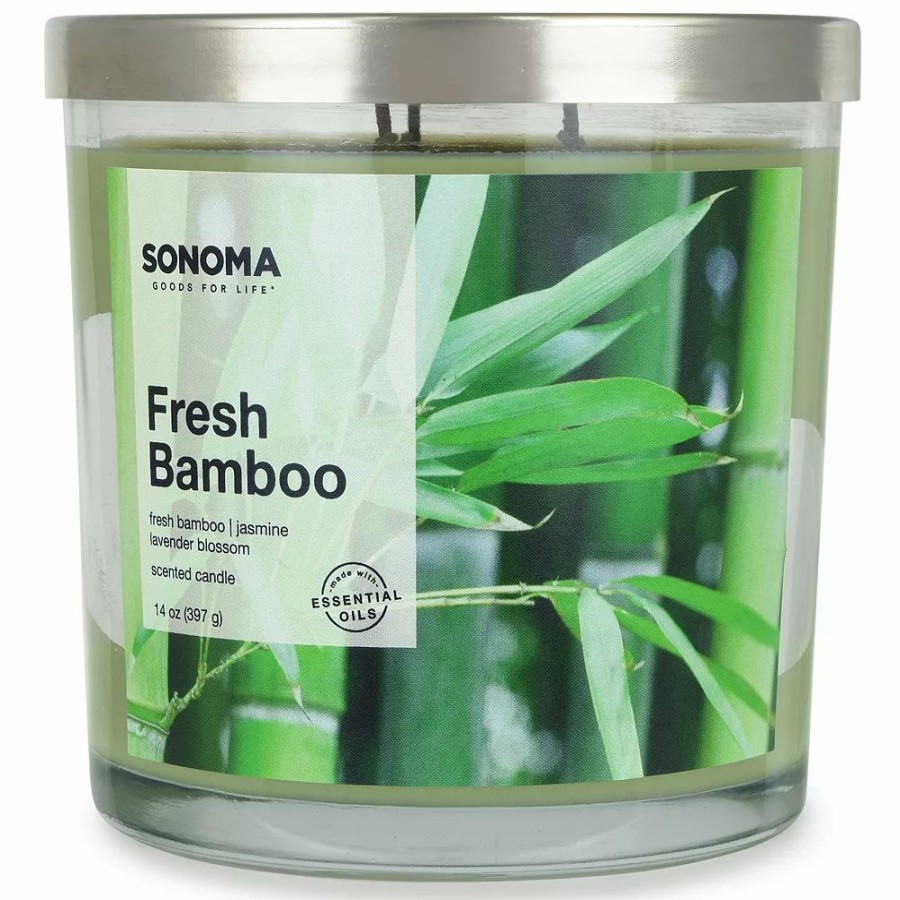 Candles * | Sonoma Goods For Life Fresh Bamboo 14-Oz. Candle Jar