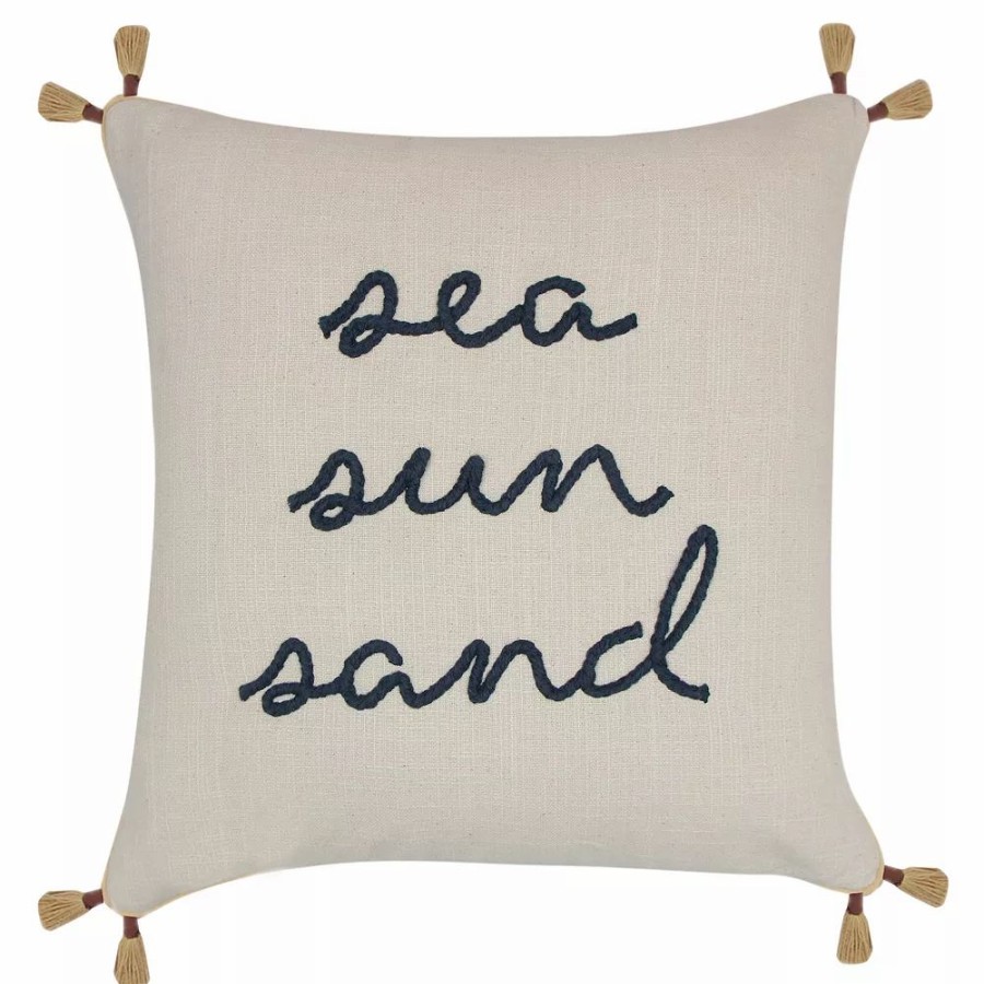 Chair Pads * | Sonoma Goods For Life Sea, Sun, Sand Ultimate Feather Fill Throw Pillow