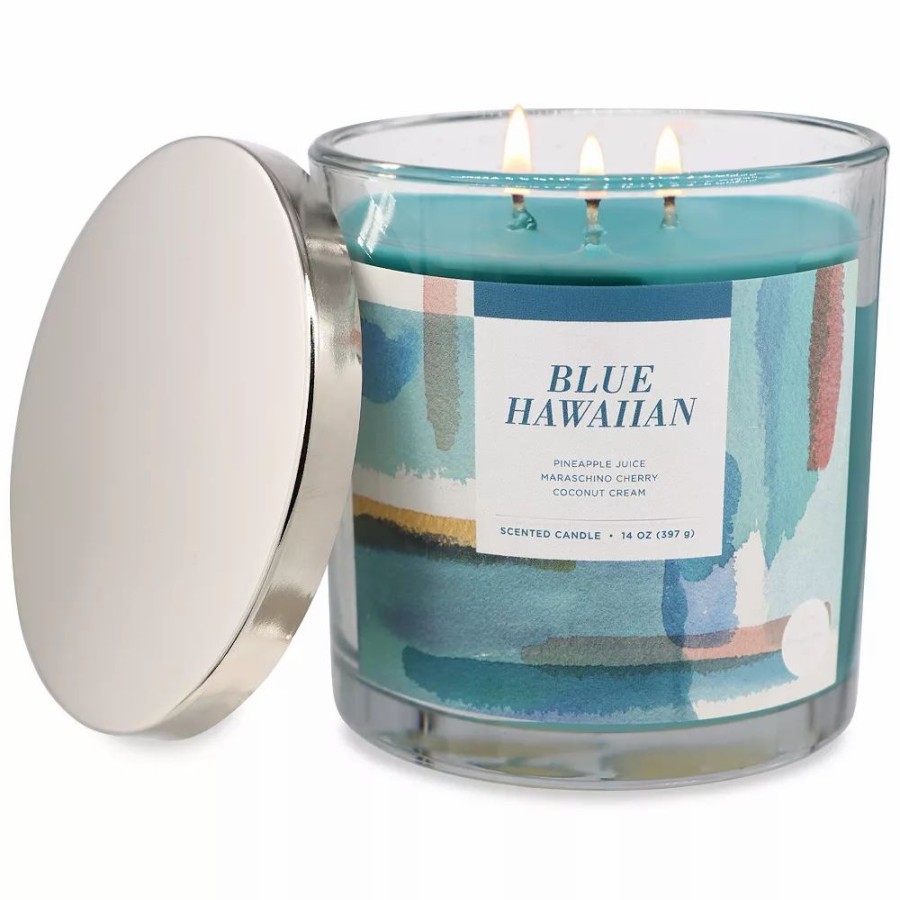 Candles * | Sonoma Goods For Life Blue Hawaiian 14-Oz. Candle Jar