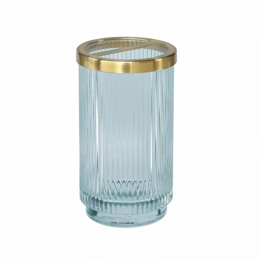 Bathroom * | Sonoma Goods For Life Ribbed Glass Toothbrush Holder