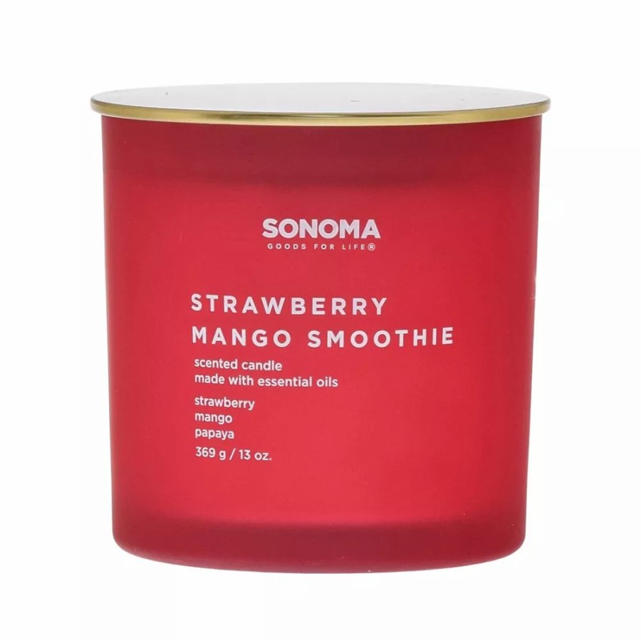 Candles * | Sonoma Goods For Life Strawberry Mango Smoothie 13-Oz. Candle Jar