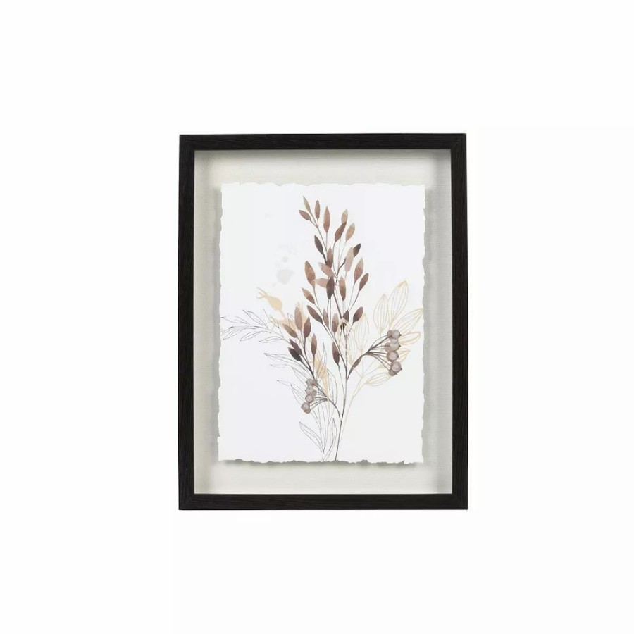 Wall Decor * | Sonoma Goods For Life Shadowbox Painted Botanicals