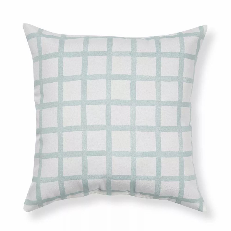 Chair Pads * | Sonoma Goods For Life Watercolor Windowpane Pillow