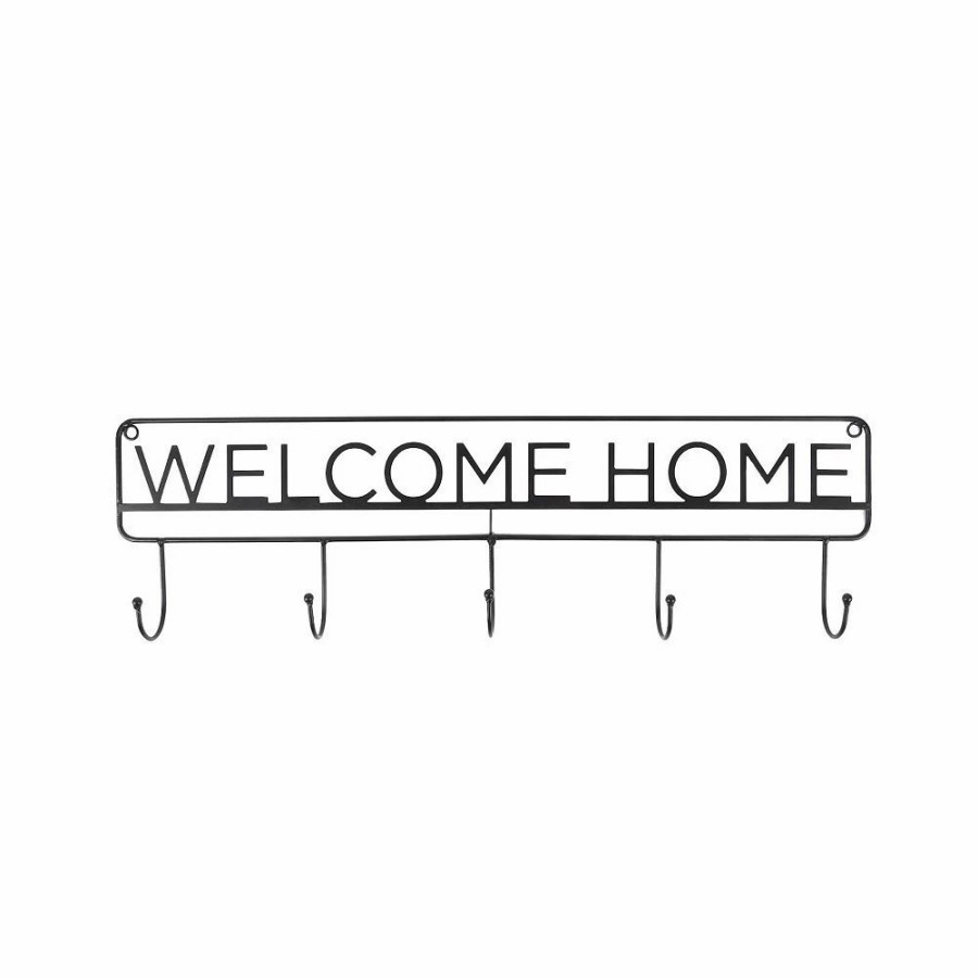 Wall Decor * | Sonoma Goods For Life Welcome Home 5-Hook Wall Decor